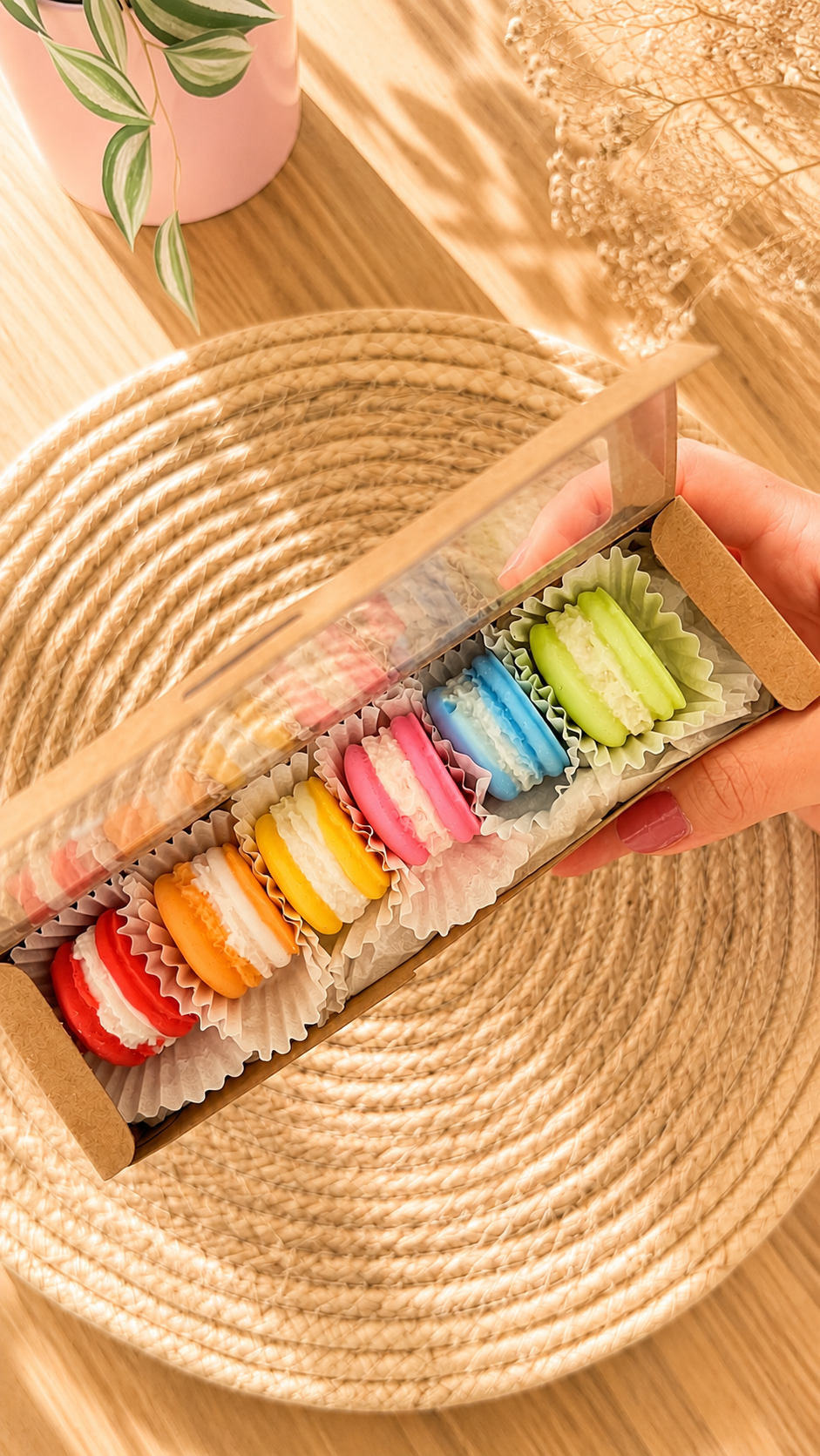 Cadeau pour ATSEM avec fondants parfumés et étiquette personnalisée