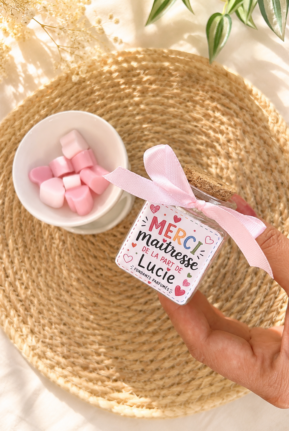 Coffret Merci Maîtresse avec fondants parfumés colorés