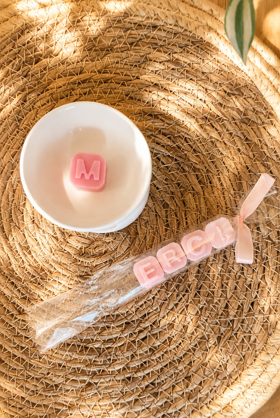 Cadeau personnalisé pour maîtresse avec fondants parfumés artisanaux
