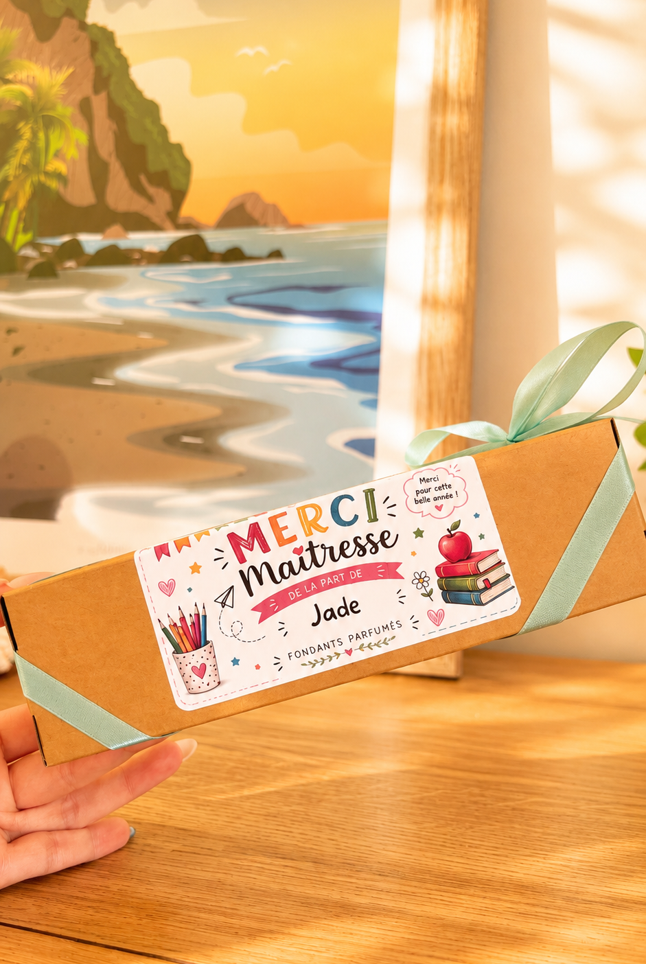 Fondants parfumés personnalisés pour cadeau de fin d'année scolaire