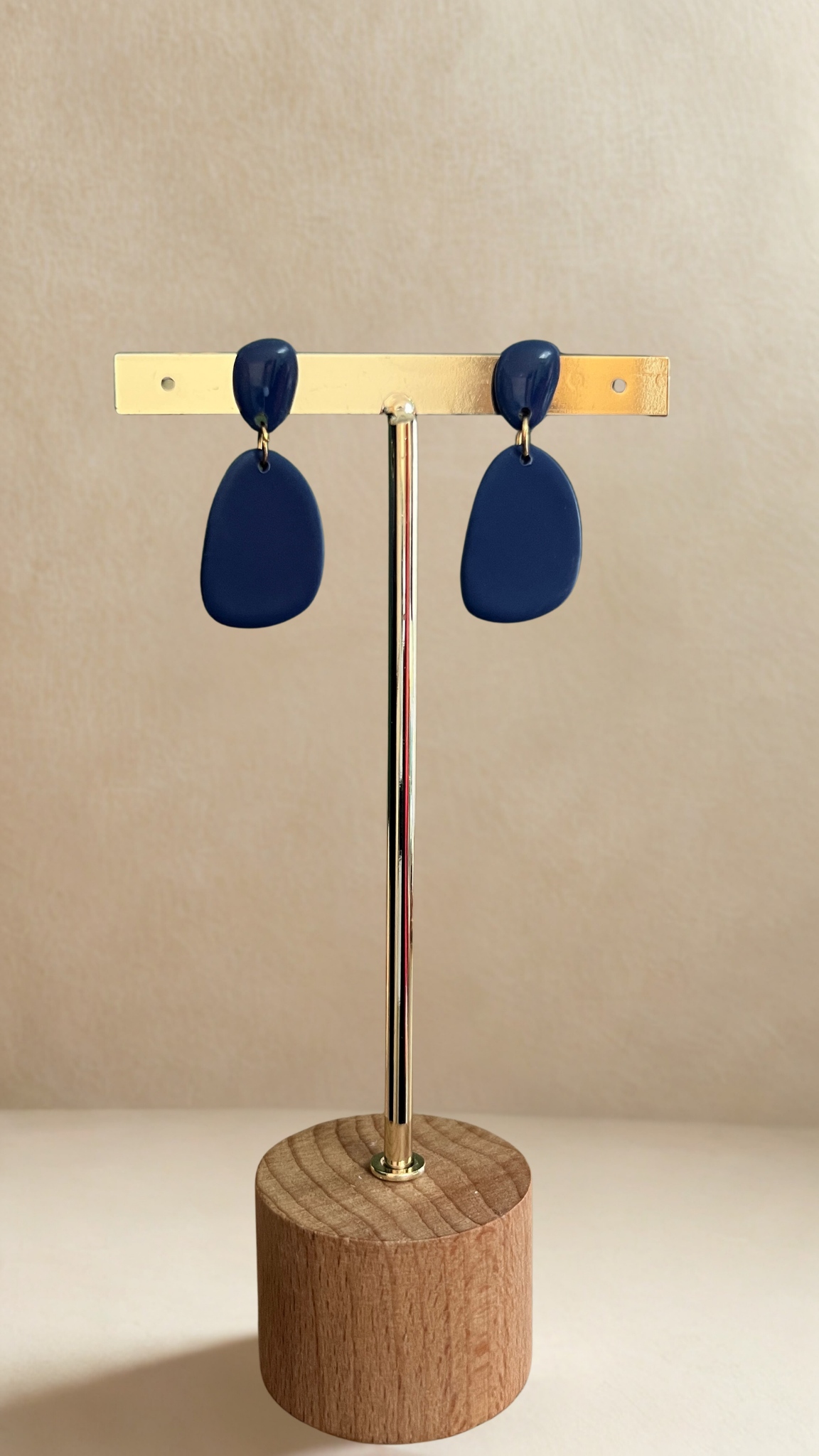 Boucles d'oreille Ava - Bleu marine