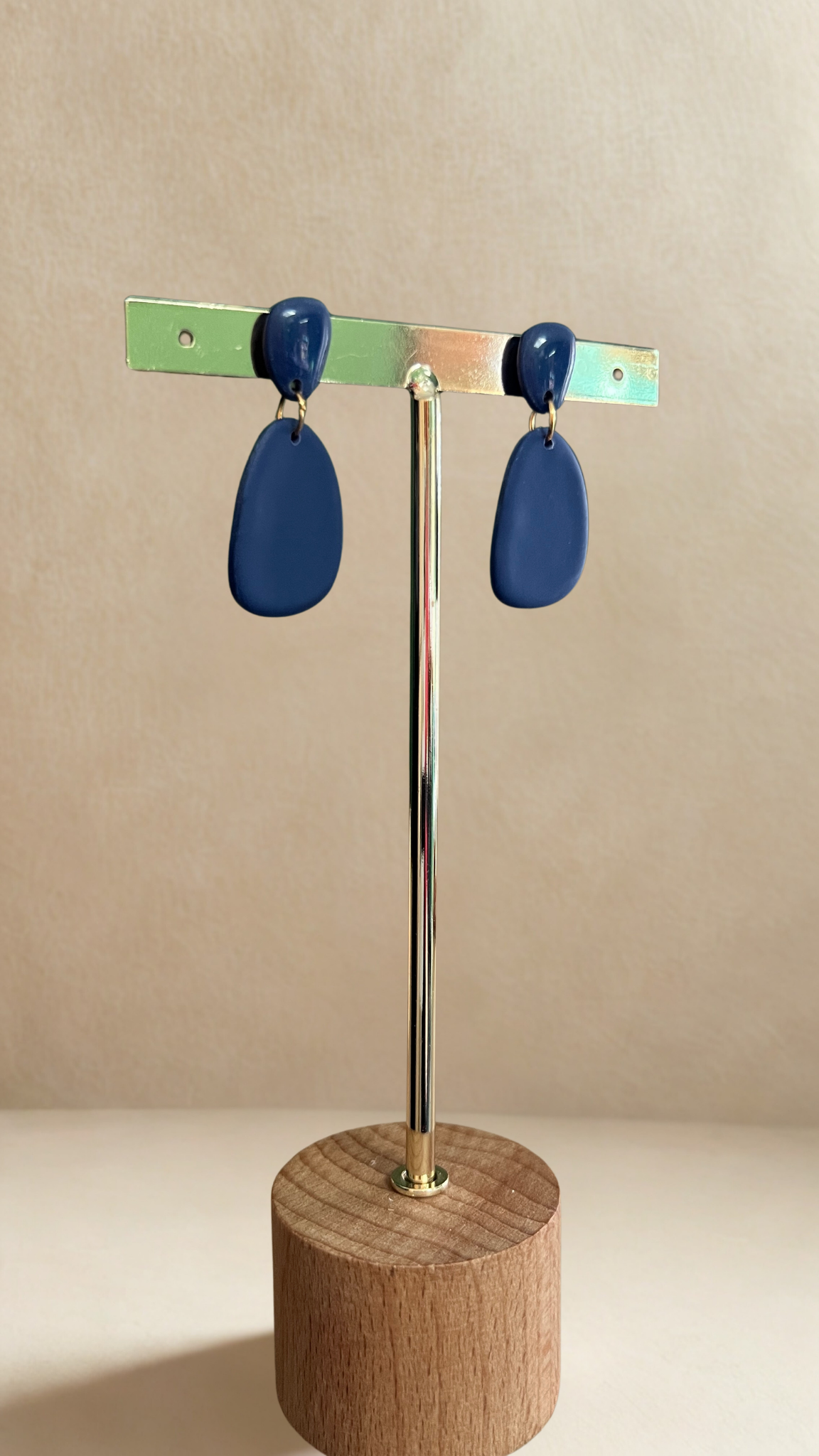 Boucles d'oreille Ava - Bleu marine