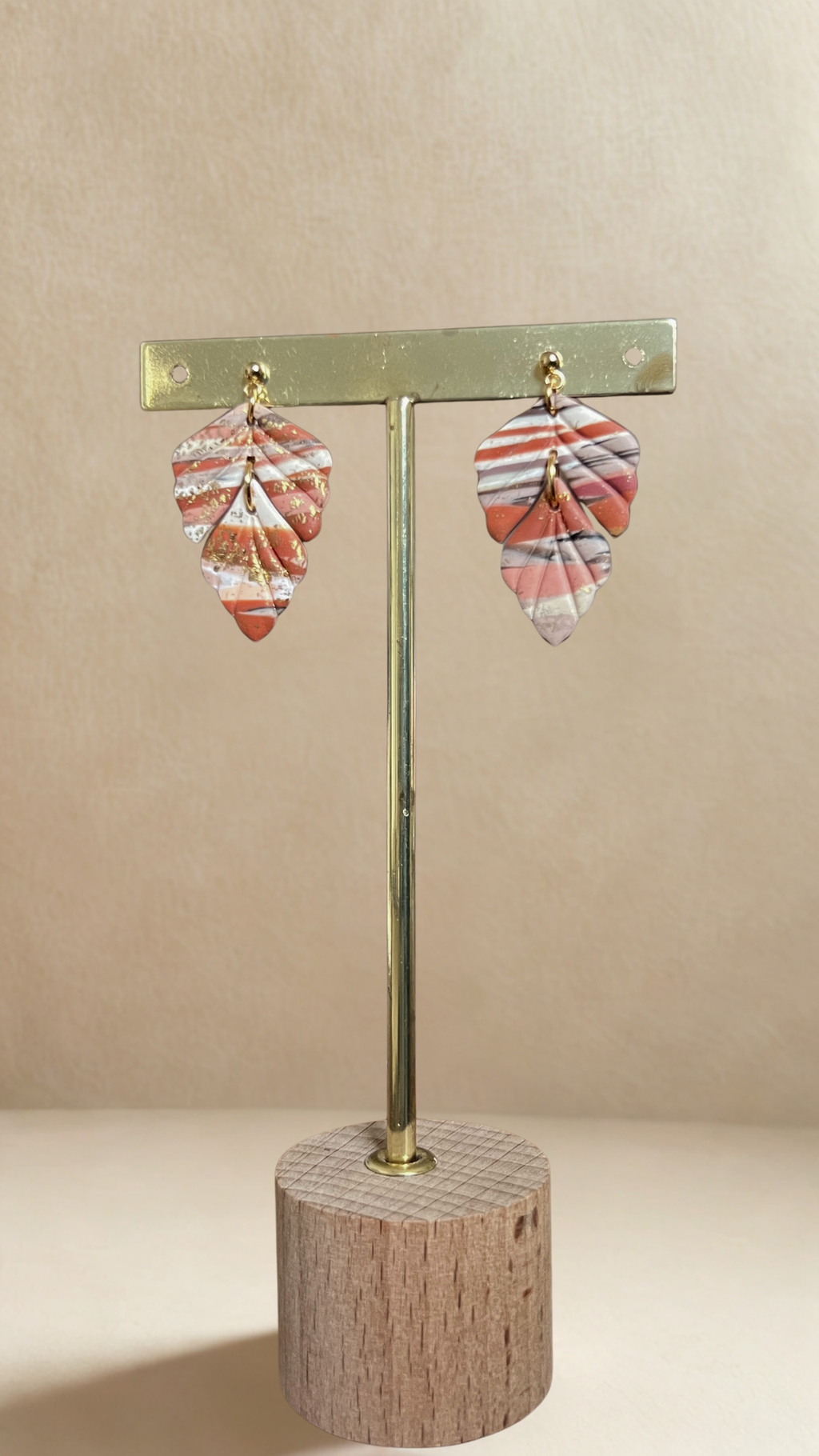 Boucles d'oreilles Alma - coloris nude