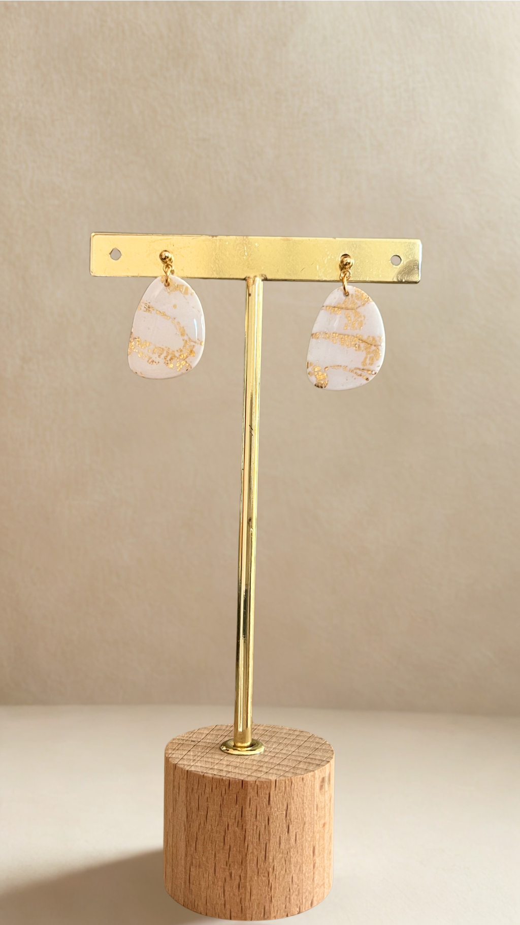 Boucles d'oreilles Ava - coloris blanc