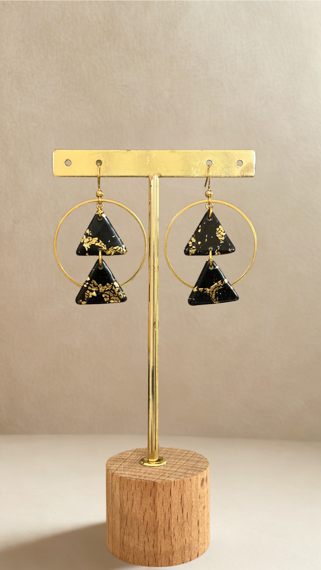 Boucles d'oreilles Isaé - coloris noir