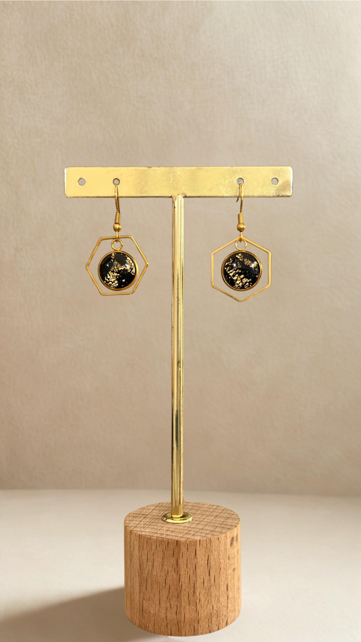 Boucles d'oreilles mini Kacie - coloris noir