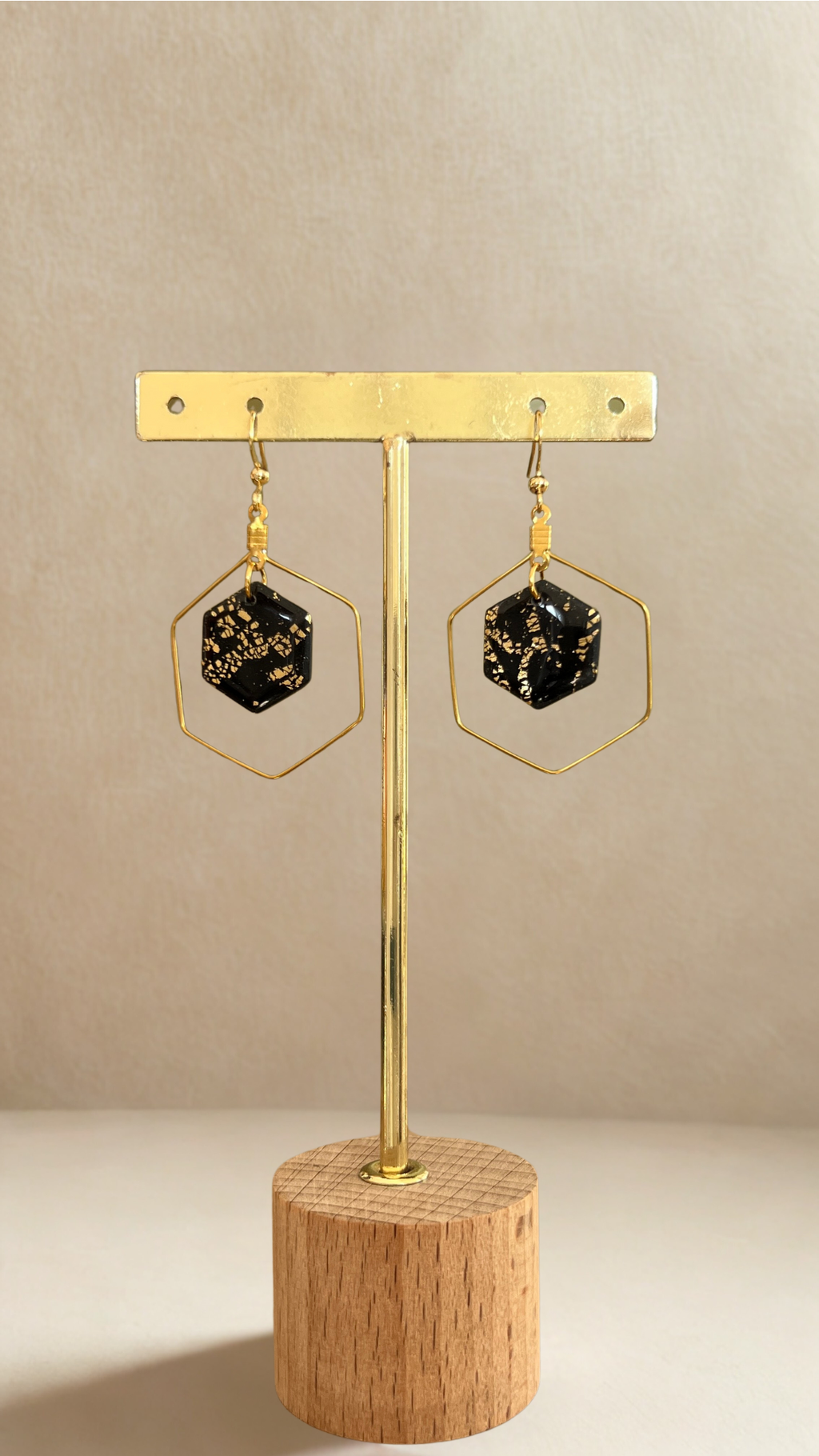Boucles d'oreilles Kacie - coloris noir