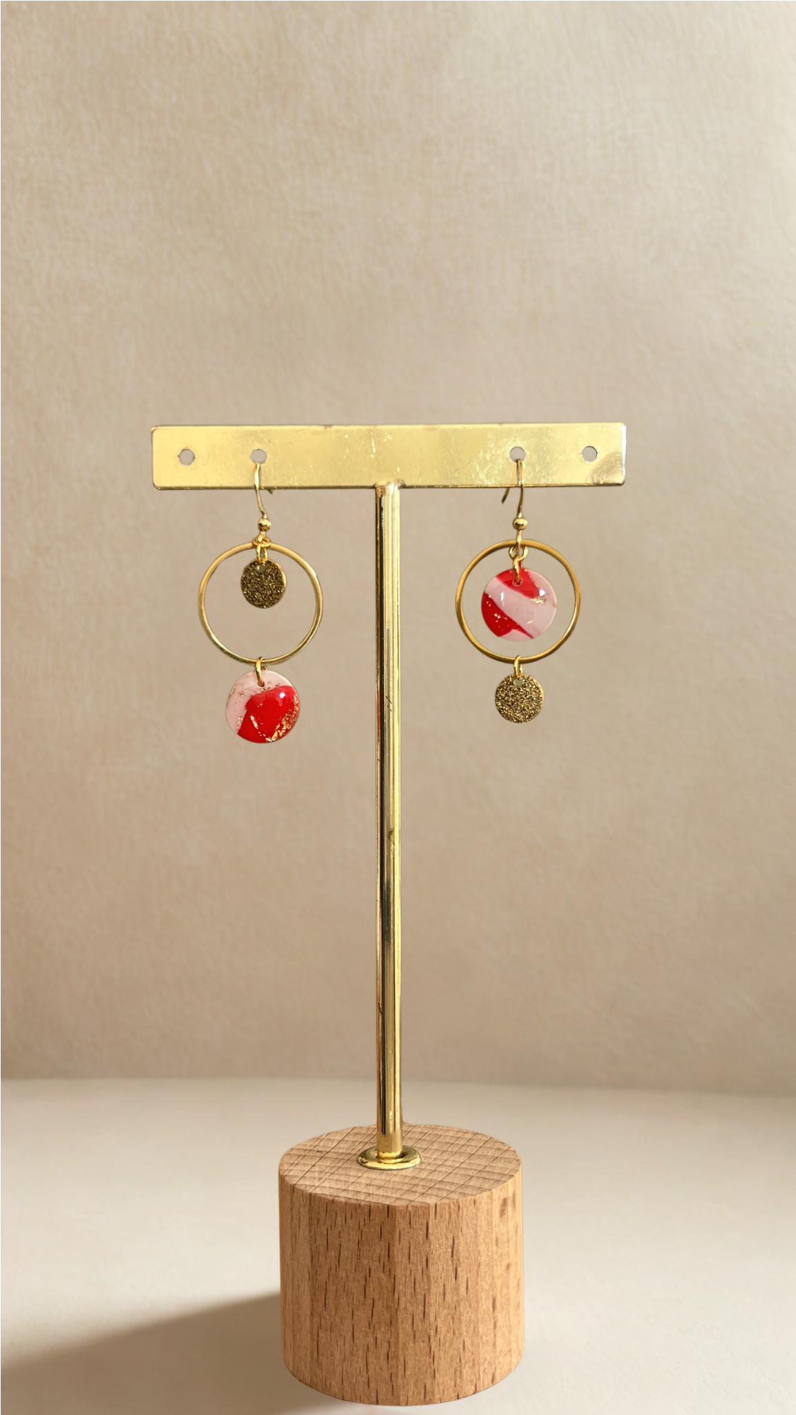 Boucles d'oreilles asymétriques Iris