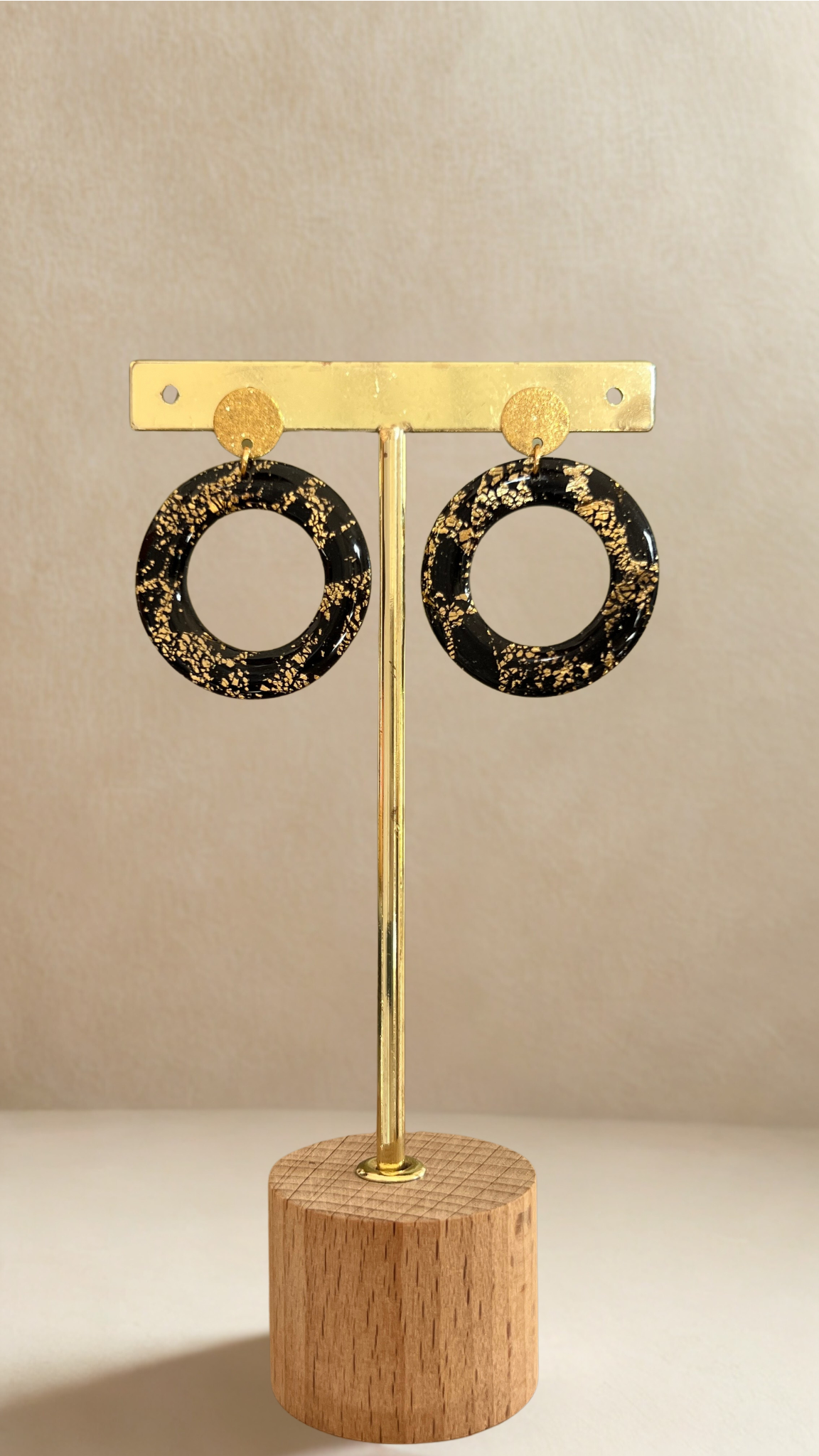 Boucles d'oreilles Isadora - coloris noir