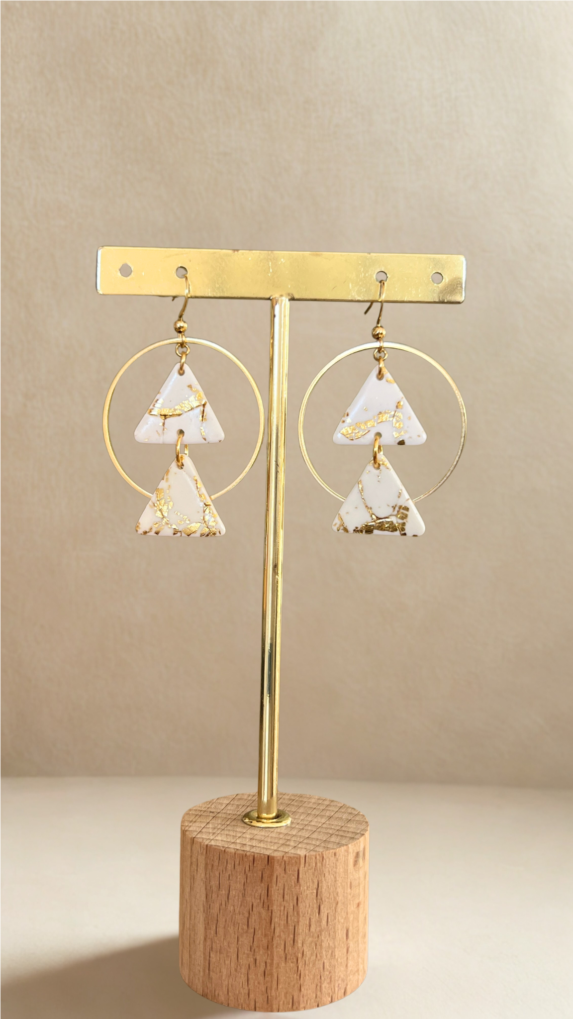 Boucles d'oreilles Isaé - coloris blanc
