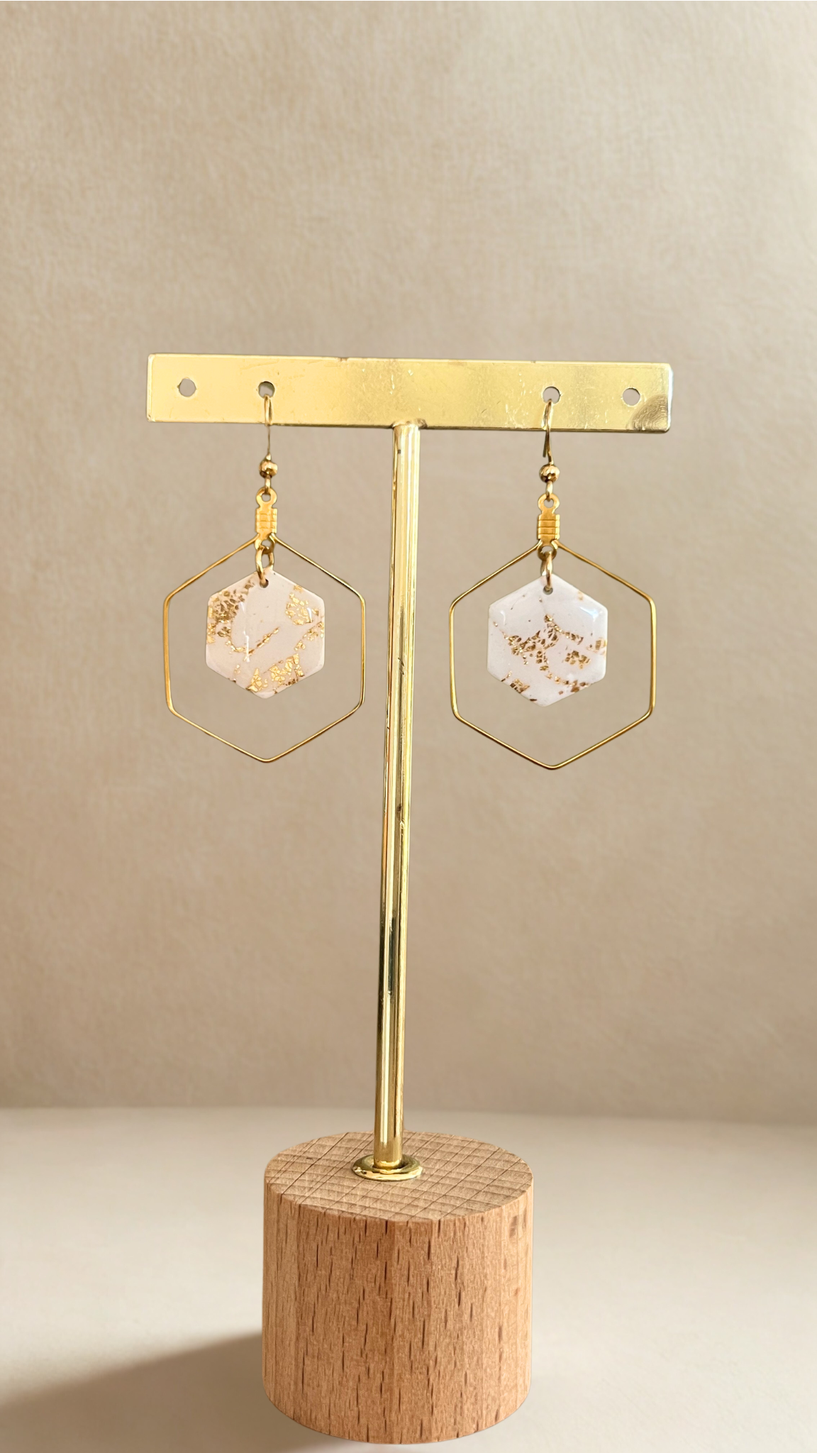 Boucles d'oreilles Kacie - coloris blanc