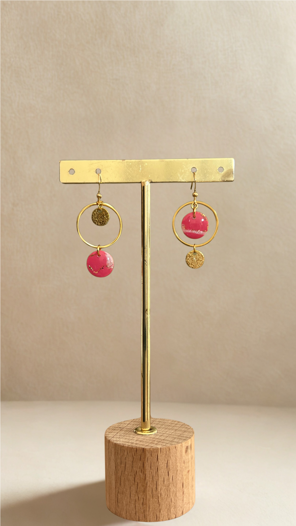 Boucles d'oreilles asymétriques Iris