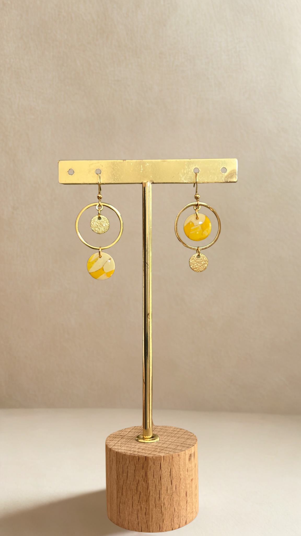Boucles d'oreilles asymétriques Iris