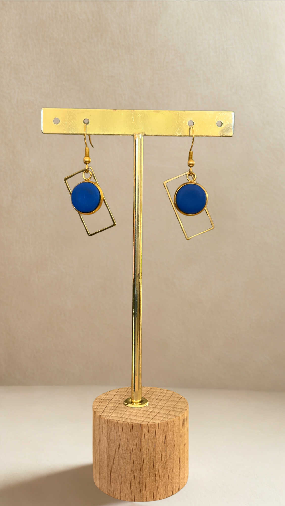 Boucles d'oreilles Clara - coloris bleu électrique
