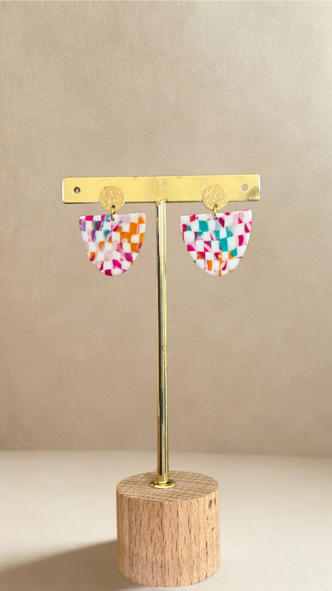 Boucles d'oreilles Aurore - coloris multicolore