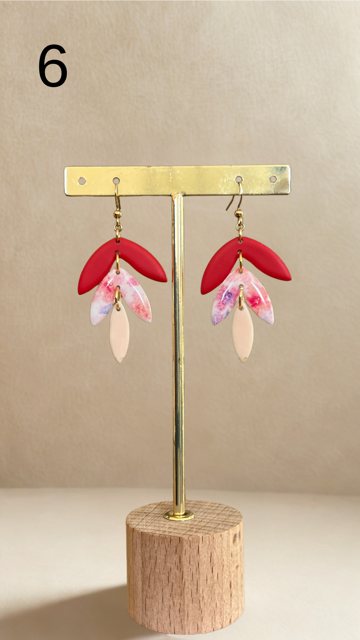 Boucles d'oreilles Flora - coloris fleuri