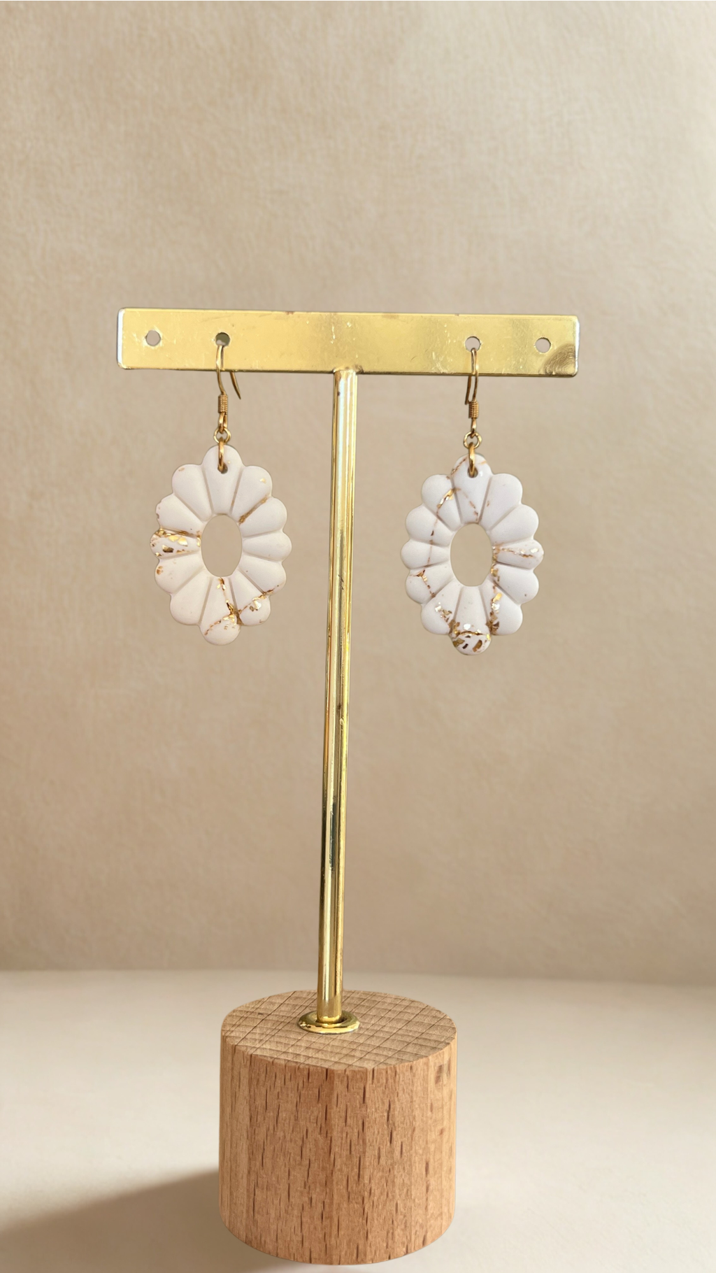 Boucles d'oreilles Luna - coloris blanc
