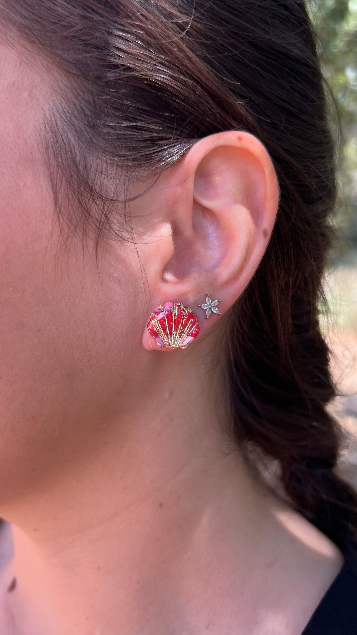 Puces d'oreilles coquillages