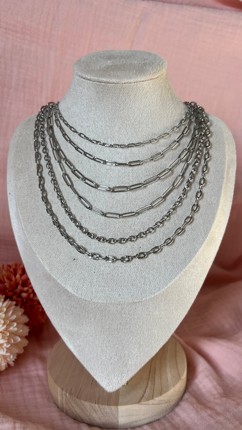 Chaînes en acier inoxydable – Base de ton collier à charms