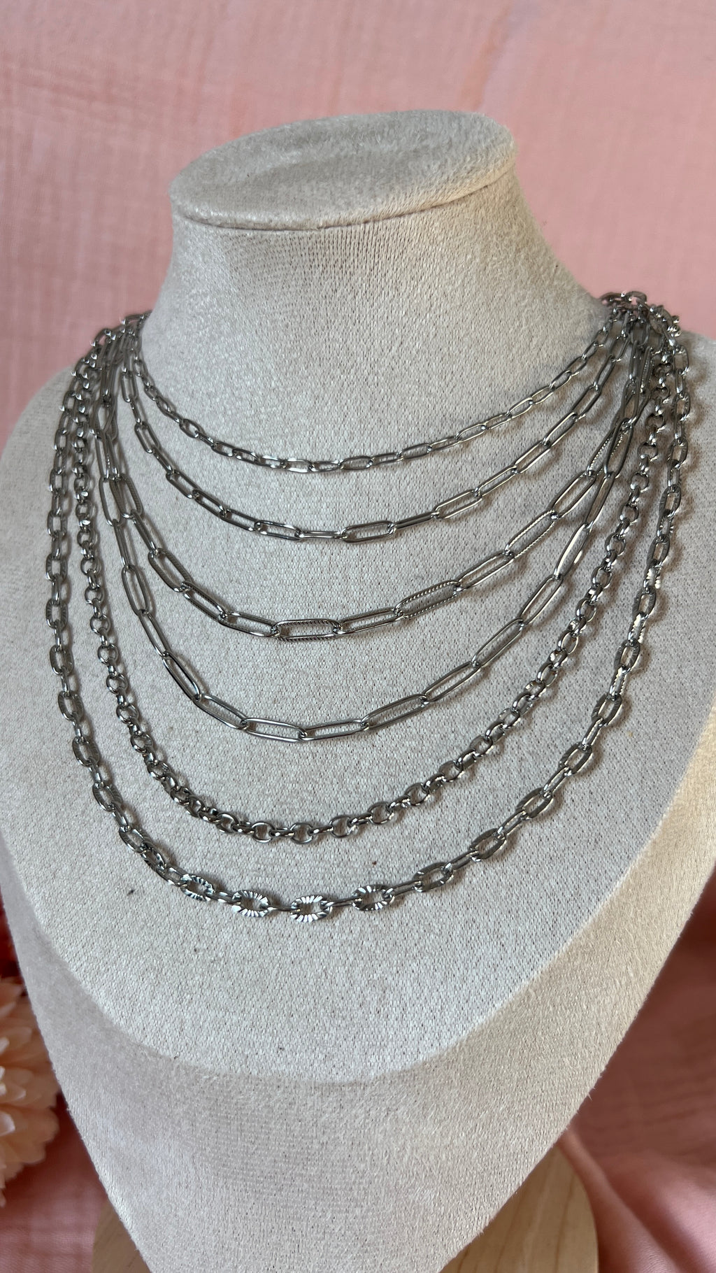 Chaînes en acier inoxydable – Base de ton collier à charms