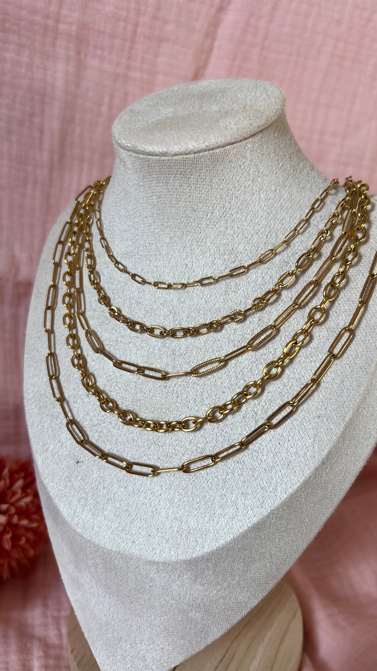 Chaînes en acier inoxydable – Base de ton collier à charms
