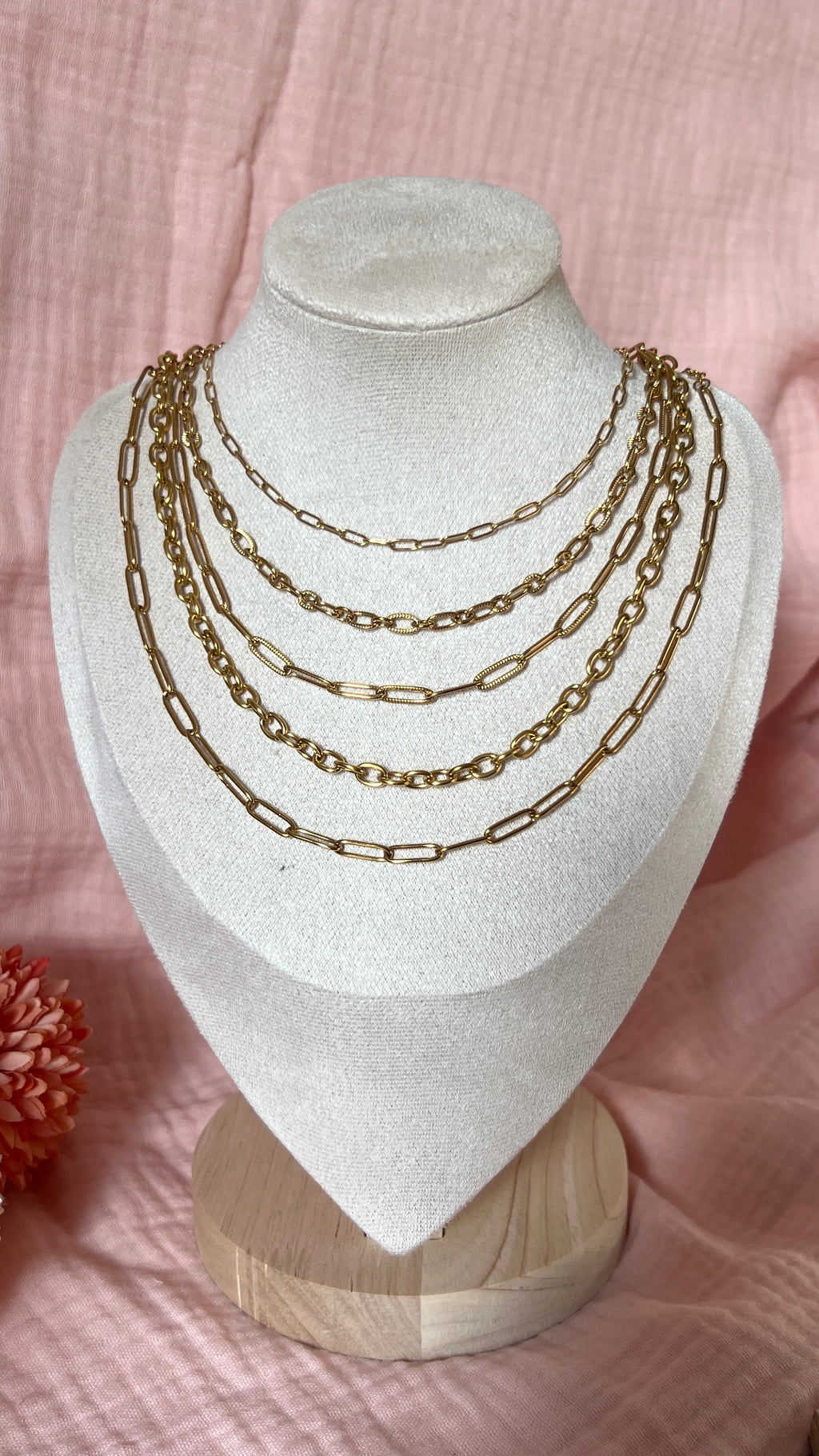 Chaînes en acier inoxydable – Base de ton collier à charms