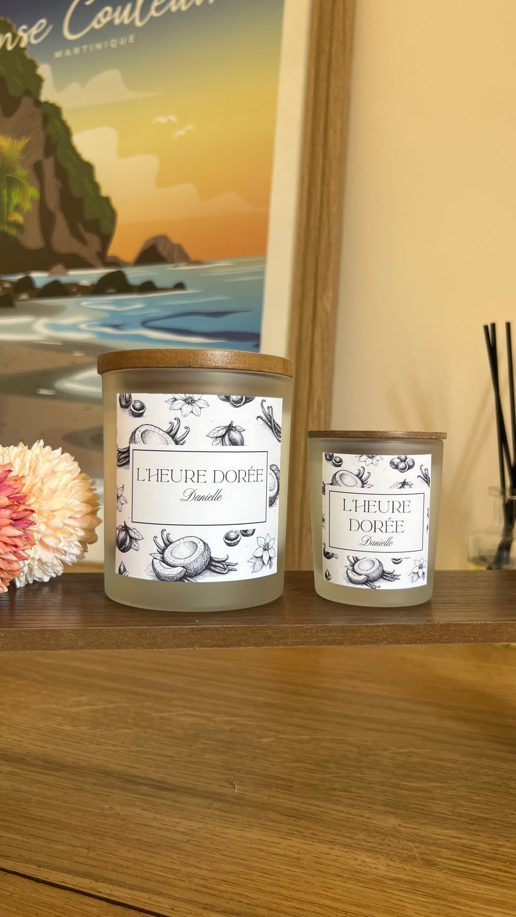 Bougie parfumée 220g – L’heure dorée
