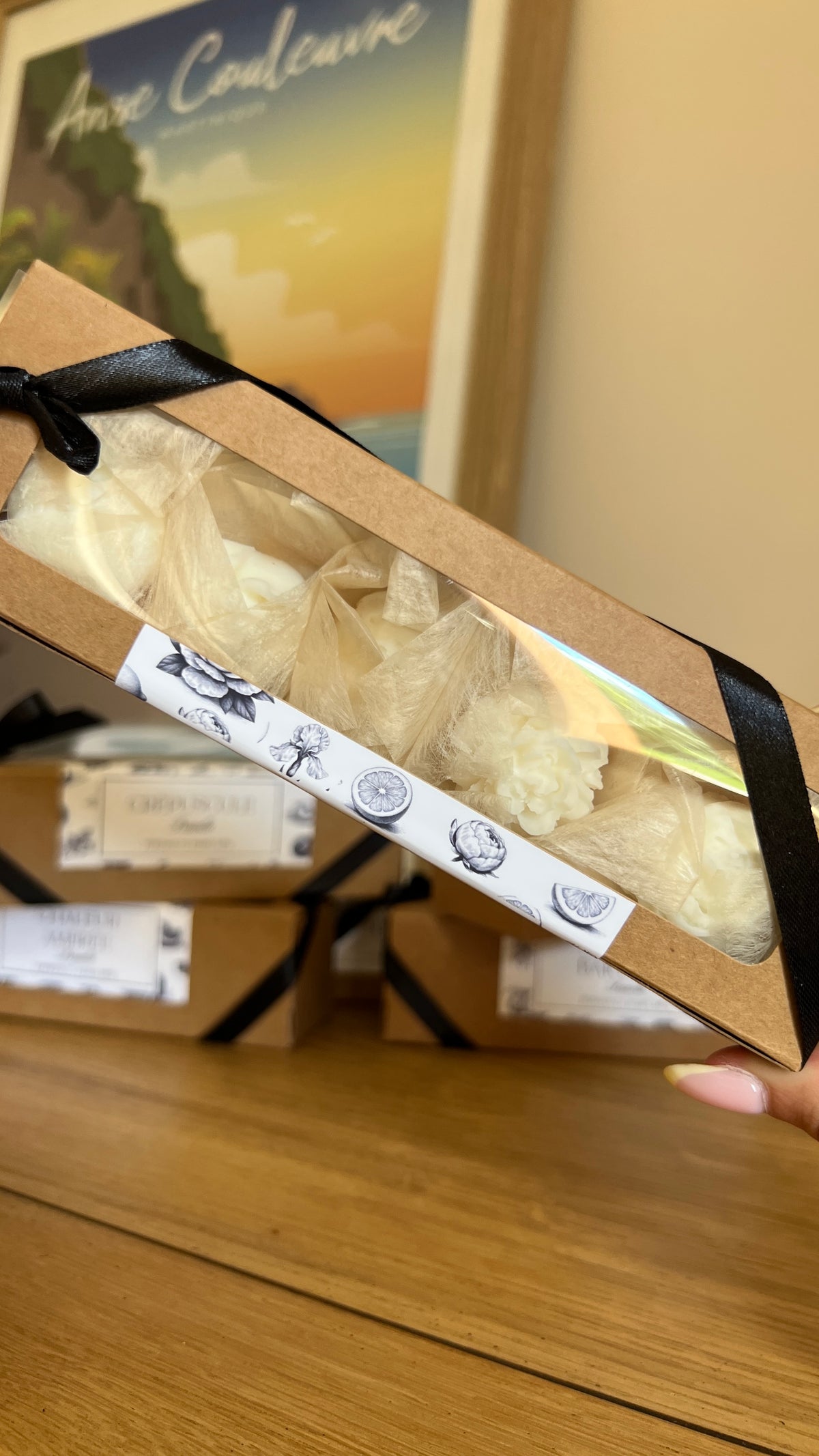 Boîte de 6 fondants parfumés – Maison de vacances