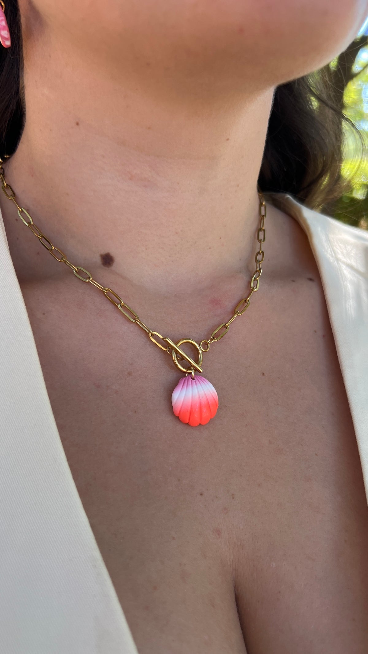 Collier Naïa - Coquillage & perle