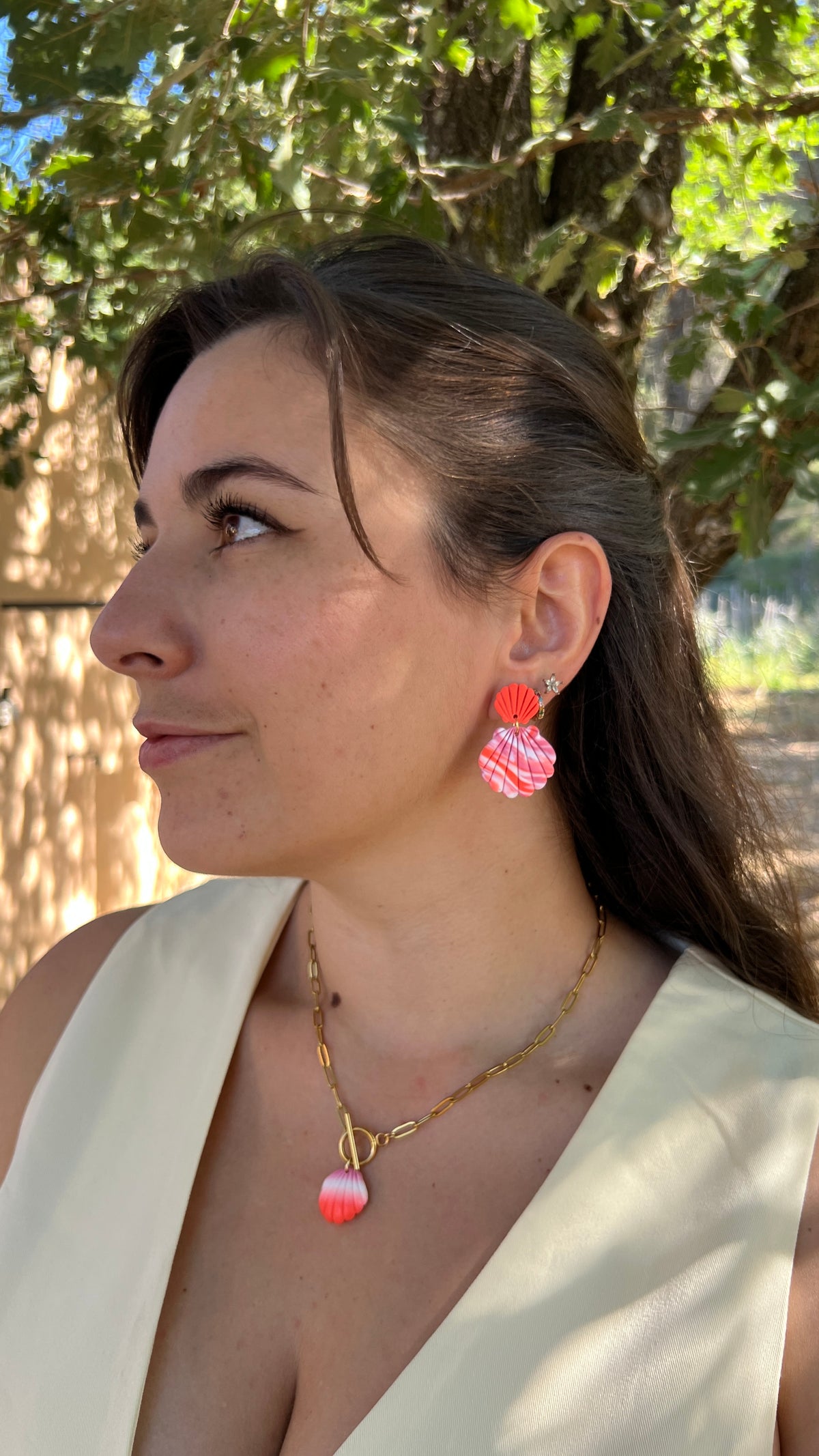 Collier Naïa - Coquillage & perle