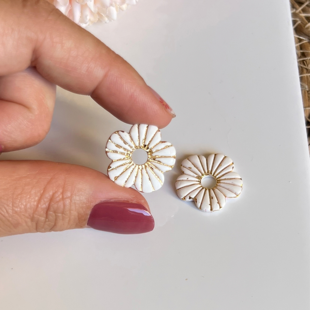 Pampilles Fleur Lora – pampille interchangeable coloris blanc