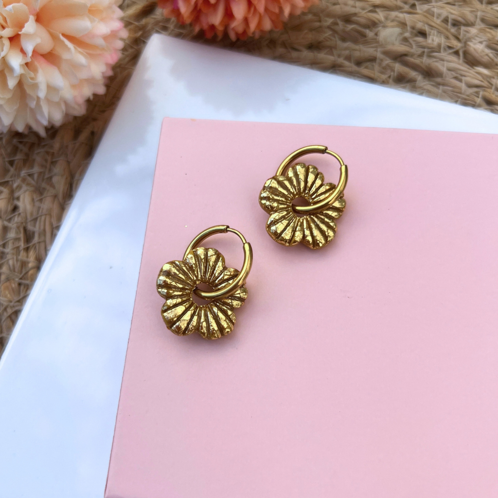 Pampilles Fleur Lora – pampille interchangeable coloris doré