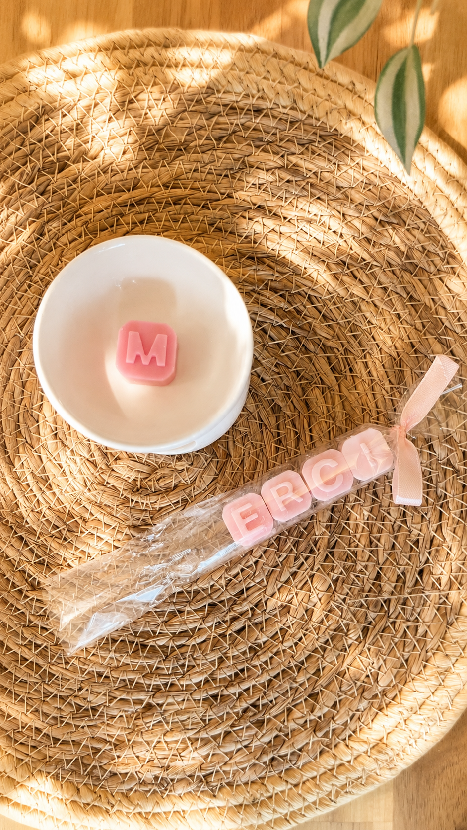 Cadeau personnalisé pour maîtresse avec fondants parfumés artisanaux