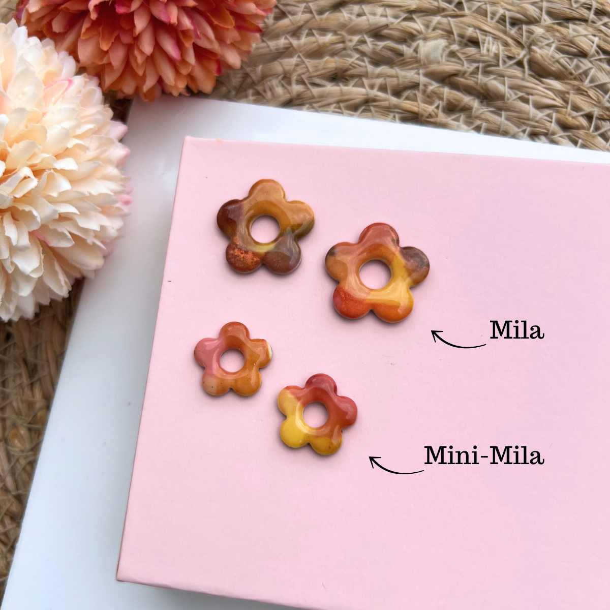 Pampilles interchangeables Mini Mila - coloris terracotta