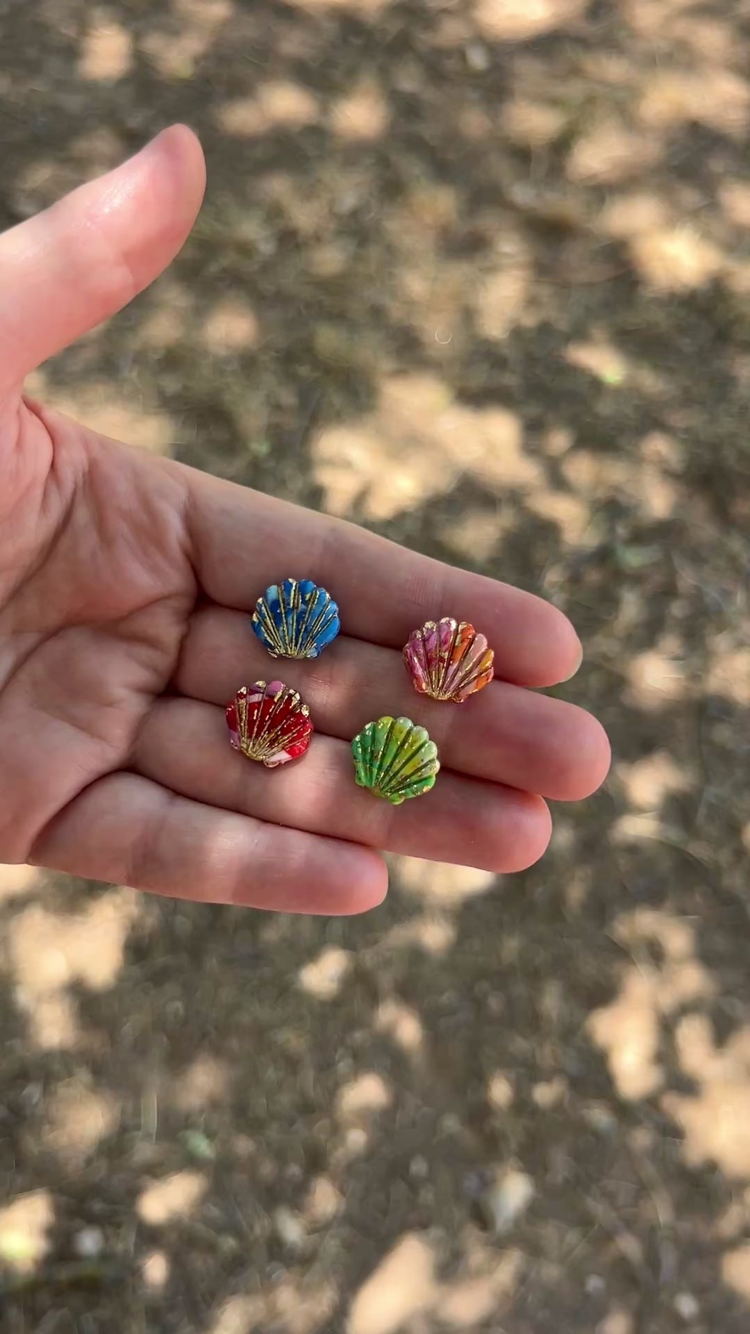 Puces d'oreilles coquillages